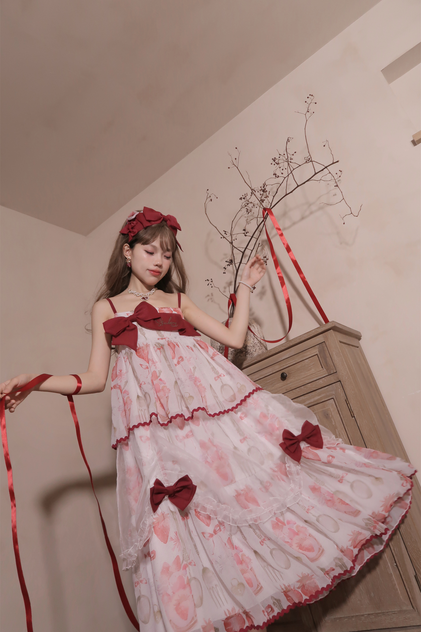 ストロベリーボックスロリータキャミソールドレス