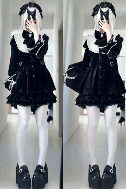 Mine Rabbit Hooded Dress + Shorts