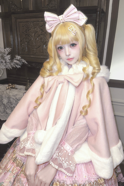 ファーバニーフードマント