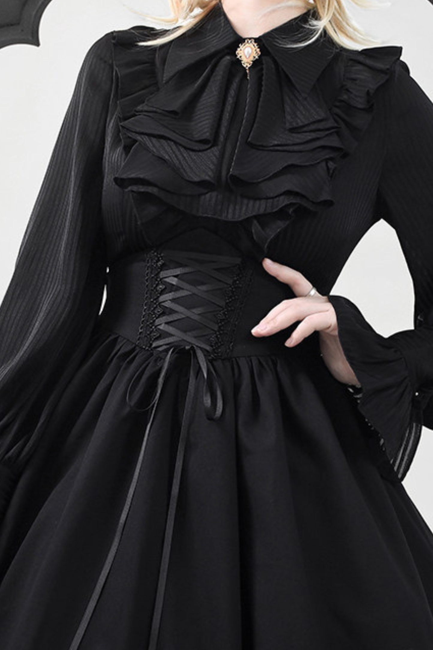 Retro Reversible Fishbone Lolita Skirt