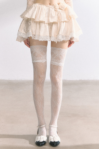 French Lace Tiered Cake Skirt