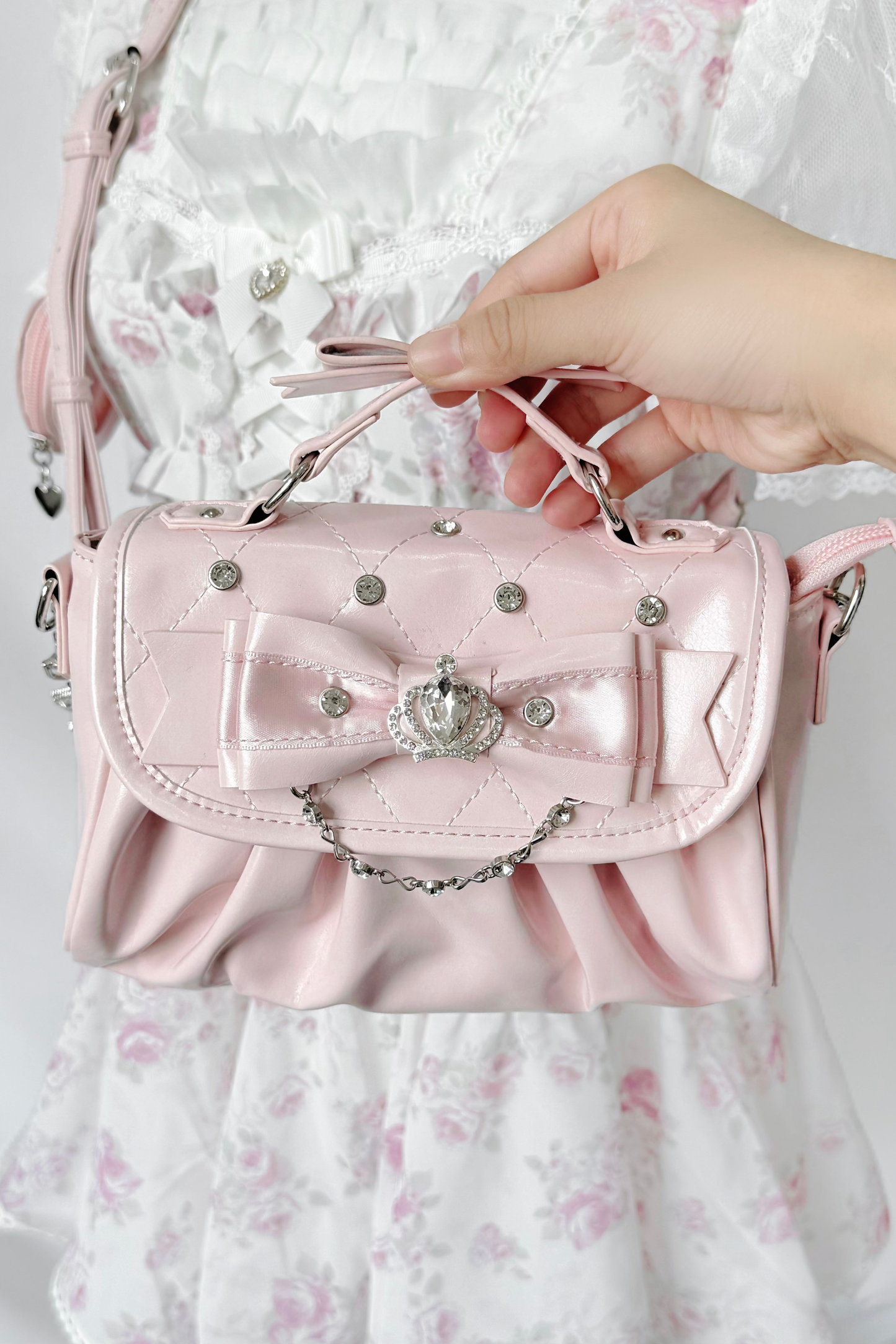 バッグラインストーンエレガントショルダーバッグ