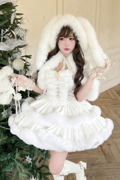 アンゴラファープリンセスドレス+ラビットマント+シアーテール