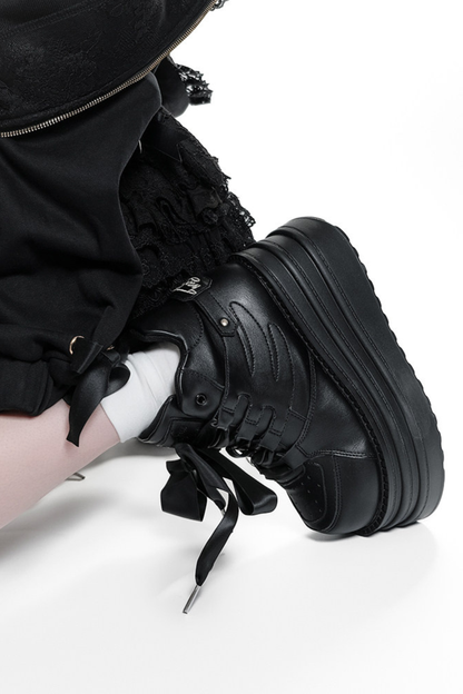 Wing-Shaped Platform Shoes