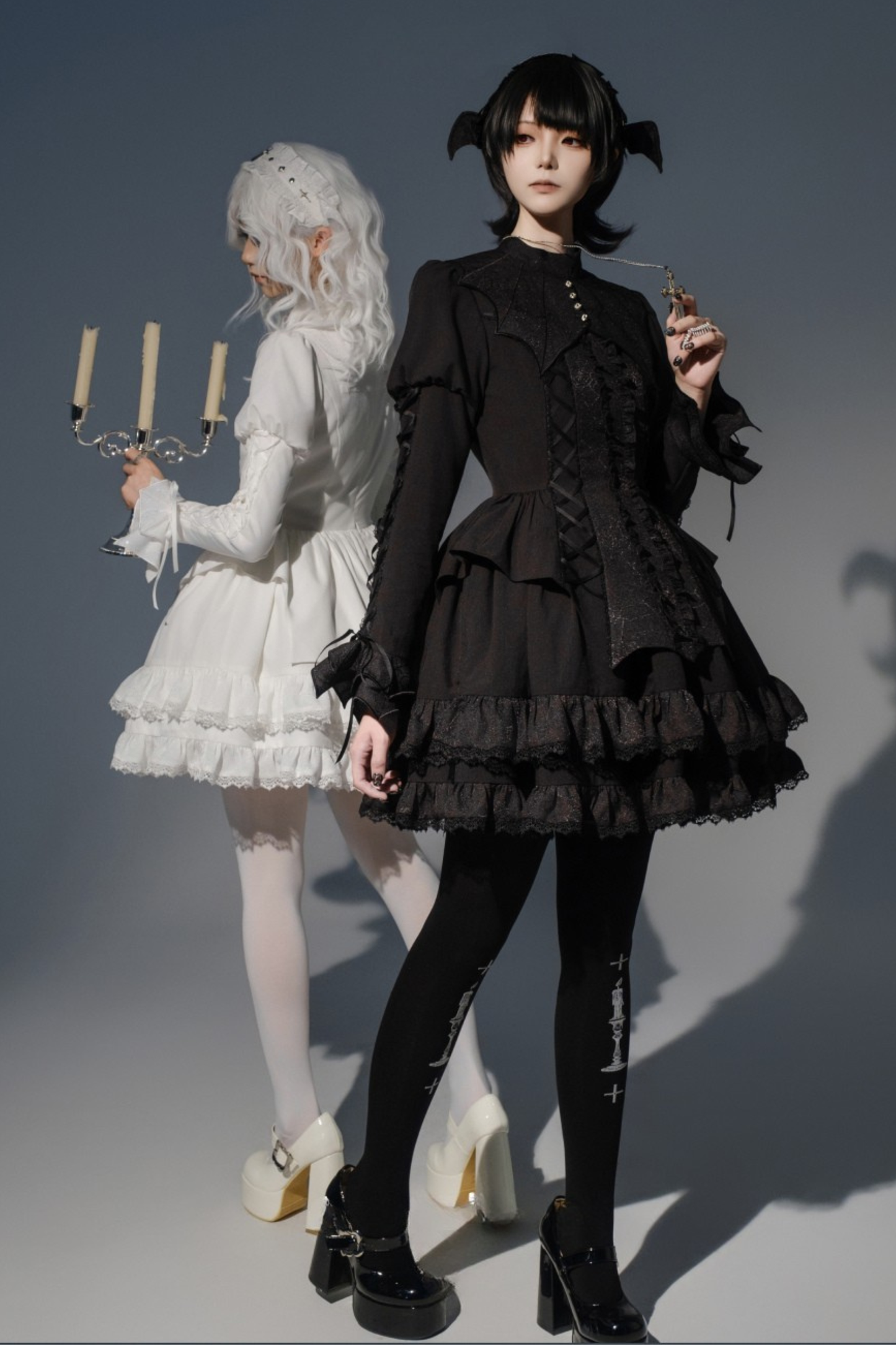 [Deadline for reservations: November 19] Camilla Spider Web Bat Gothic Dark Series Dress Full Set + Setup Full Set