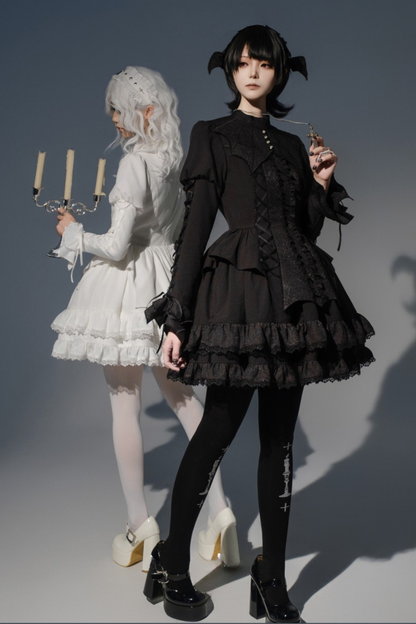 [Deadline for reservations: November 19] Camilla Spider Web Bat Gothic Dark Series Dress Full Set + Setup Full Set