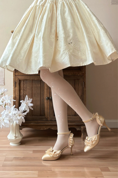 エレガントポインテッドトウロリータシューズ