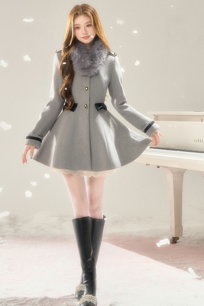 Old French Hepburn Wool Coat