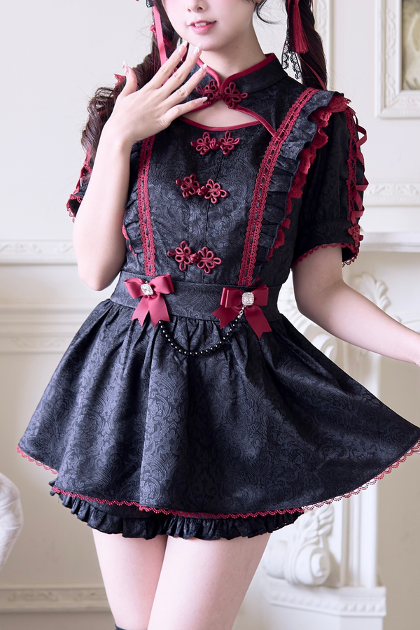 スイートチャイナセットアップ＋お団子ヘアピンペア