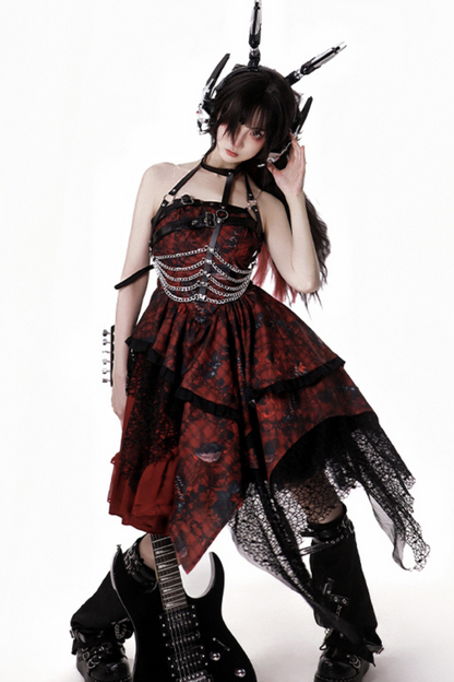 サブカルチャーダークゴシックハンサムセットアップ