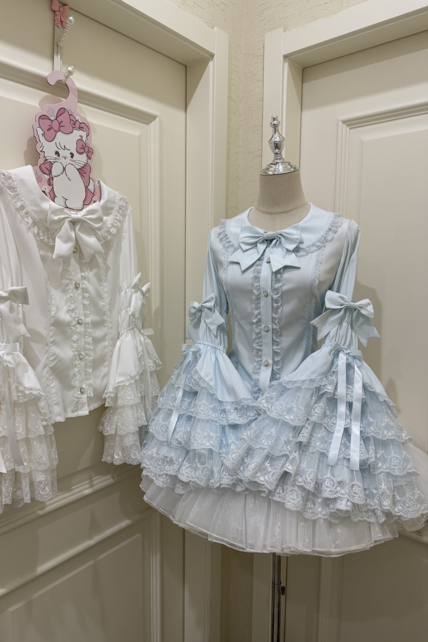 プリンセスリボンフリルスリーブシャツ