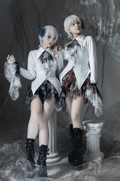 [Deadline for reservations: December 10] Bloodstained Asymmetrical Tulle Skirt Pants + Leg Rings