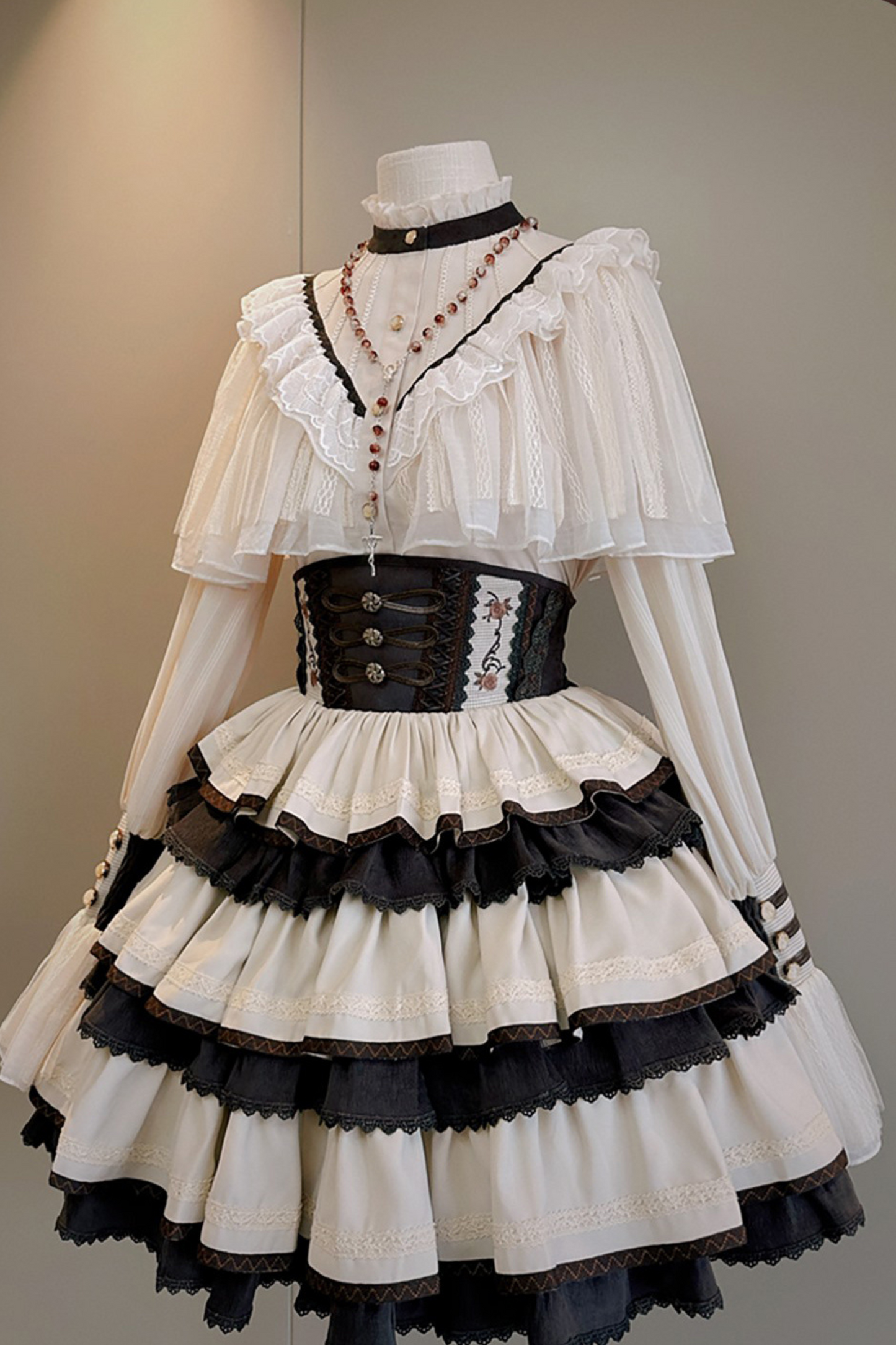 【予約商品】ロリータシャツ+フィッシュボーンスカート
