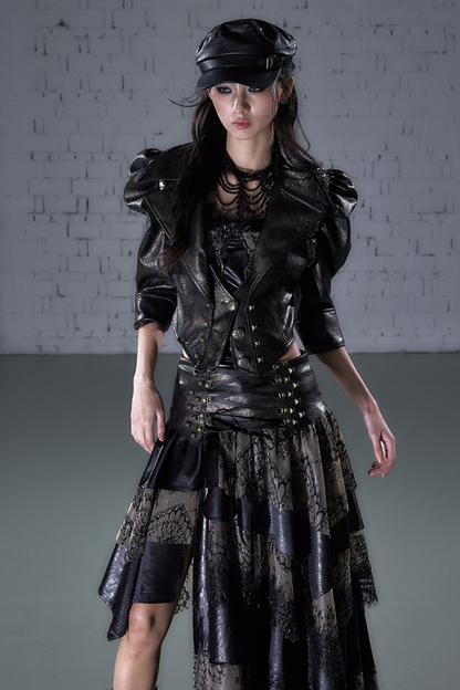 Punk-Night-Lederjacke