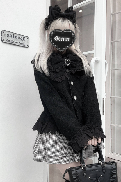 レースリボンスリムスイートコート