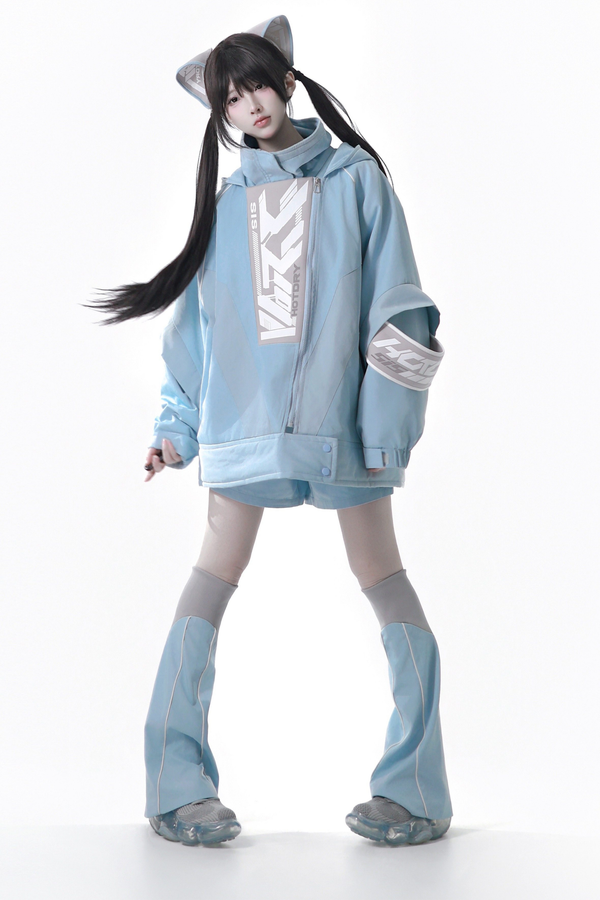 Cyber Loose Jacket + Pants + Leg Warmers + Cat Ear Headband