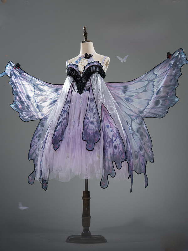 [Deadline for reservation: December 16th] withered leaf butterfly2.0 Gothic Lolita Butterfly Wing Dress TypeA/B