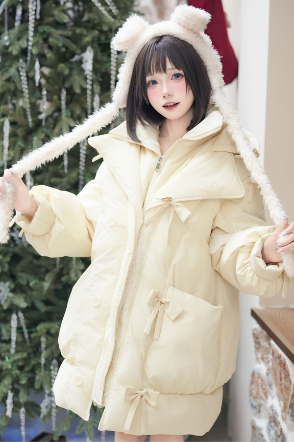 Sweet Hooded Down Jacket