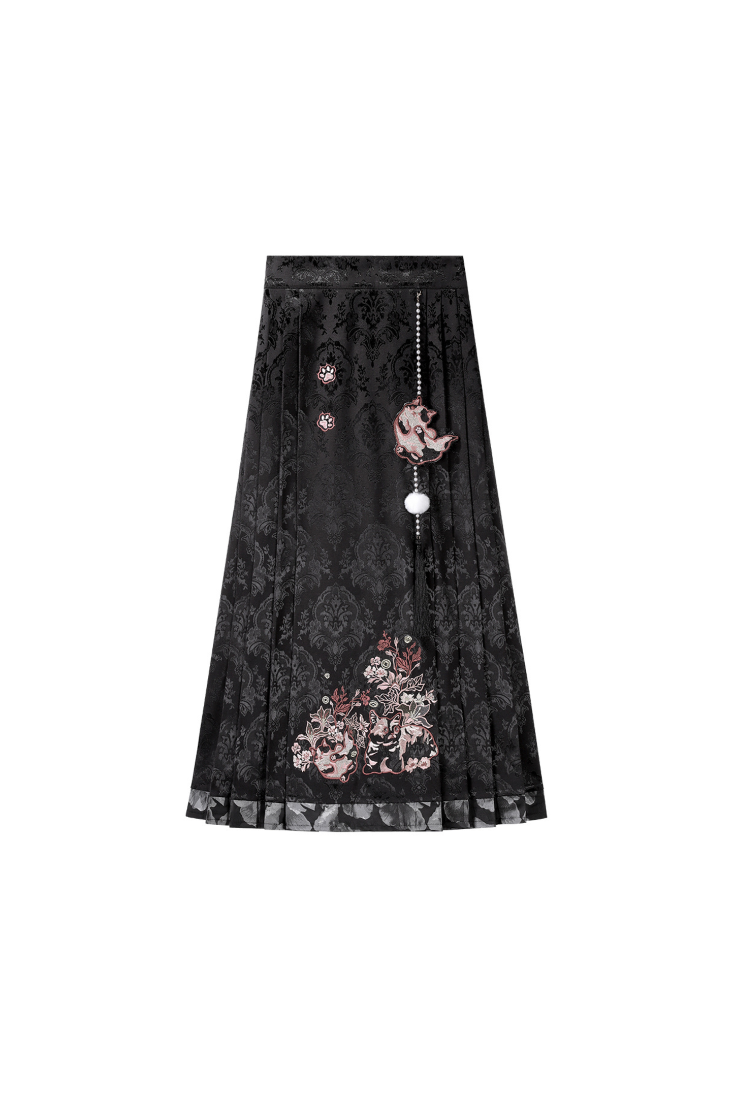 Dark Powder China Vest + Collar + Skirt