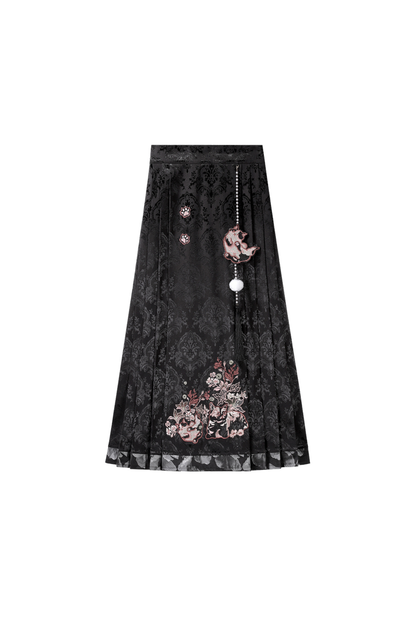 Dark Powder China Vest + Collar + Skirt