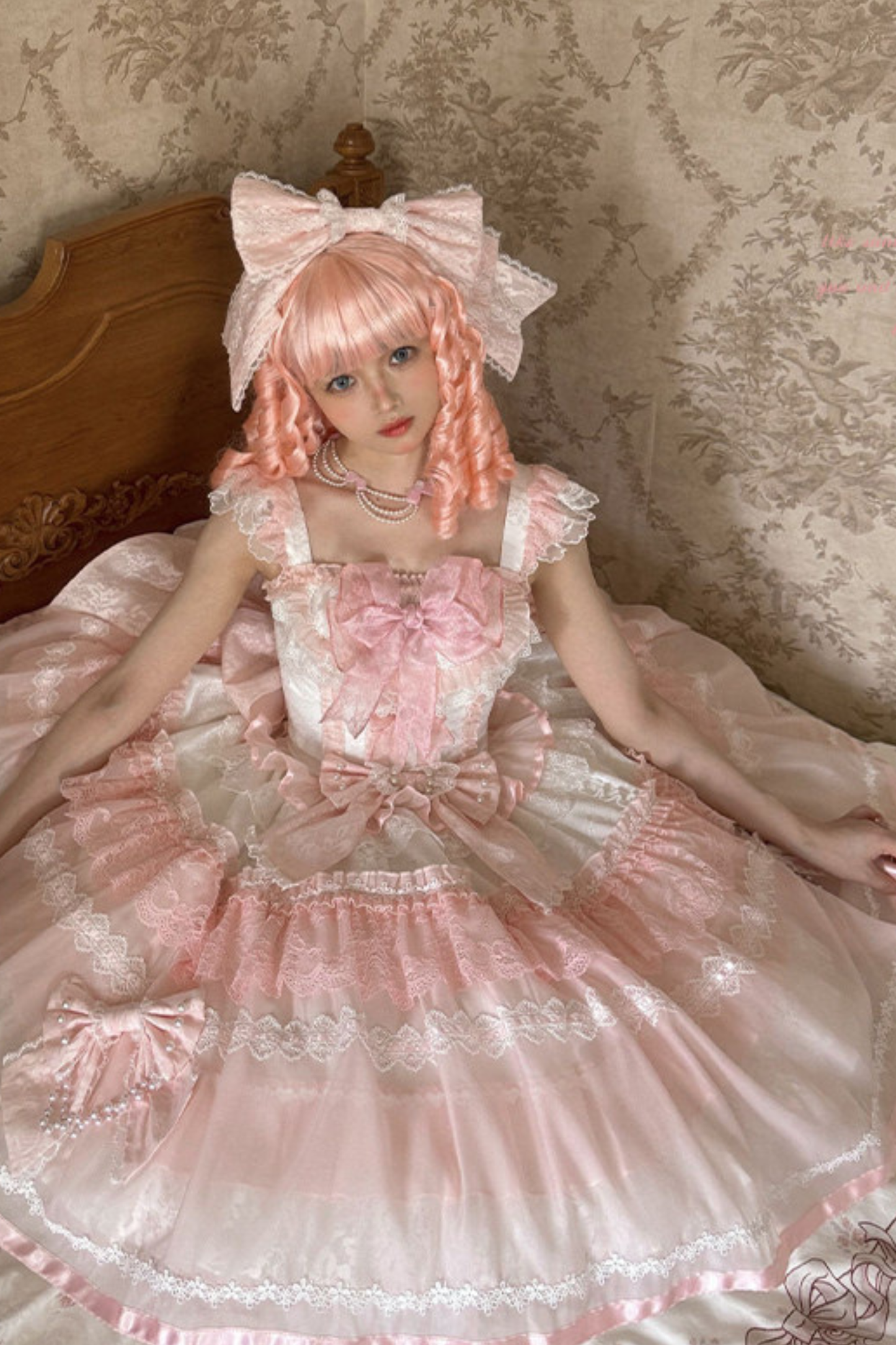 Sweet Princess Lolita Dress + Big Headband