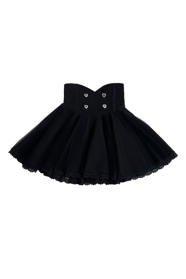 [Reservations] Mine Off-the-shoulder Top + Flared Skirt + Ribbon
