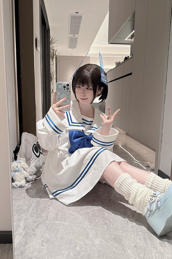 セーラー サブカルチャーワンピース+ビックリボン