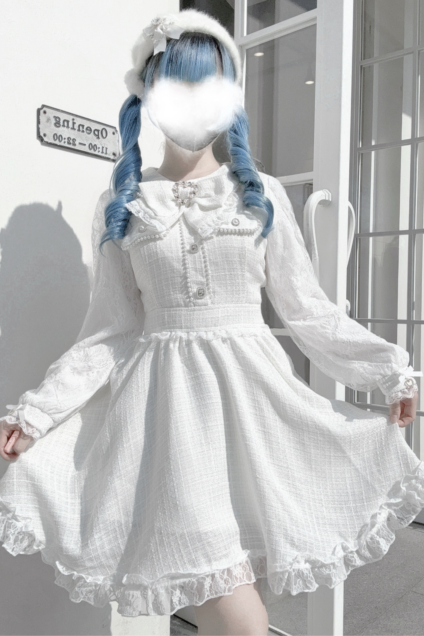 Doll World Ribbon Tweed Dress