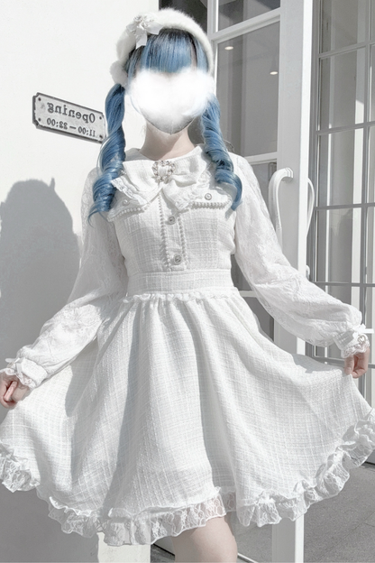 Doll World Ribbon Tweed Dress