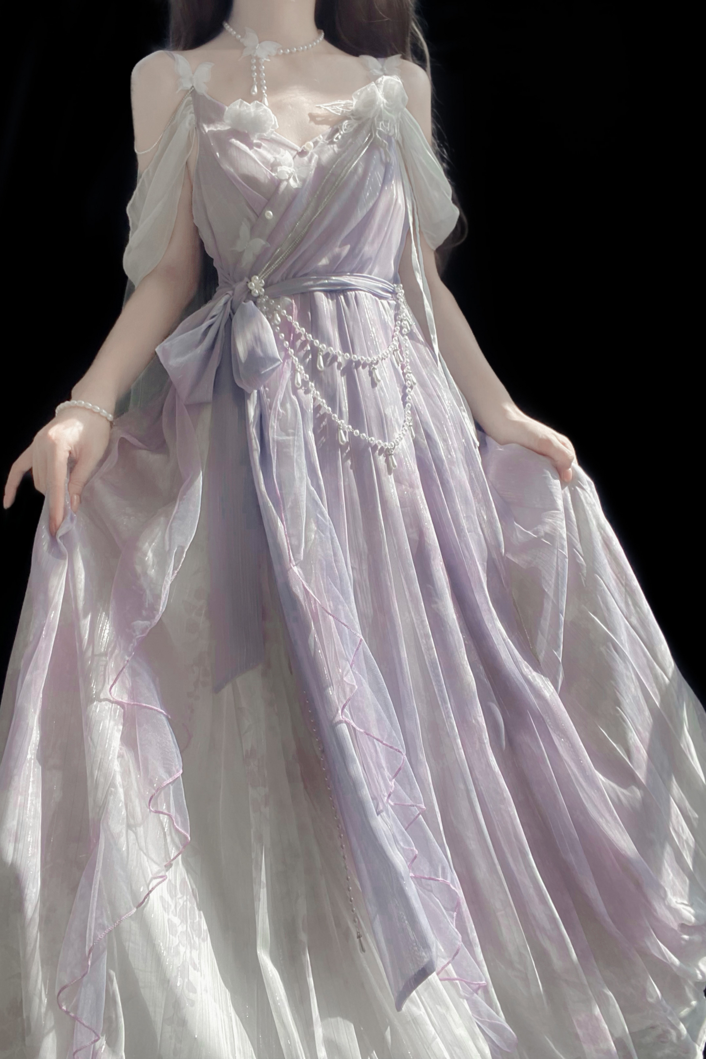 [Reservations] Sweet is Elegant Girly Dress + Shawl + Necklace