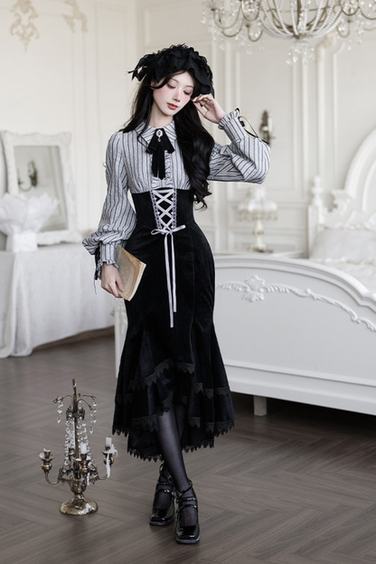 Fishtail Dress + Flare Dress + Hat + Hairband