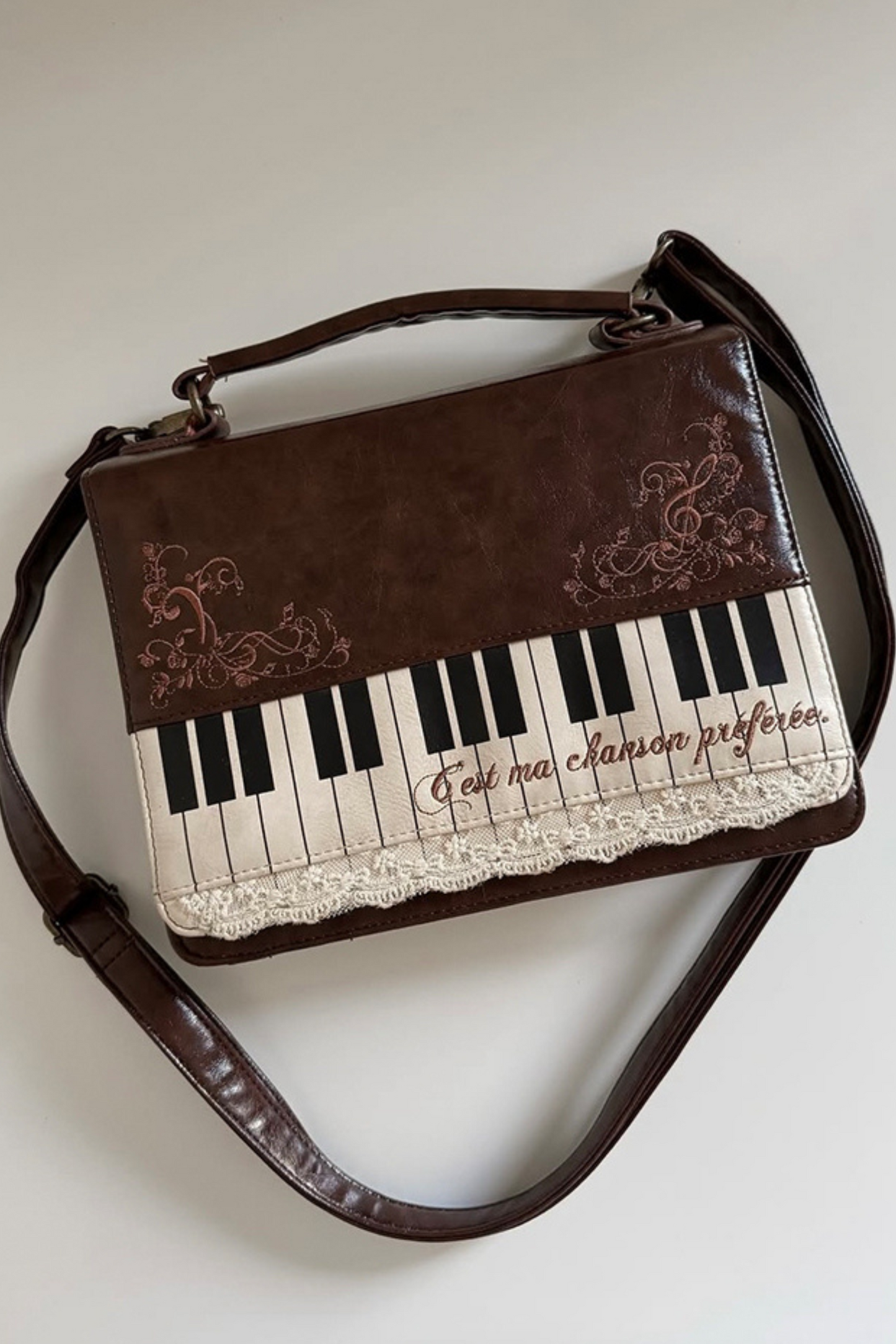 文学ピアノショルダーバッグ