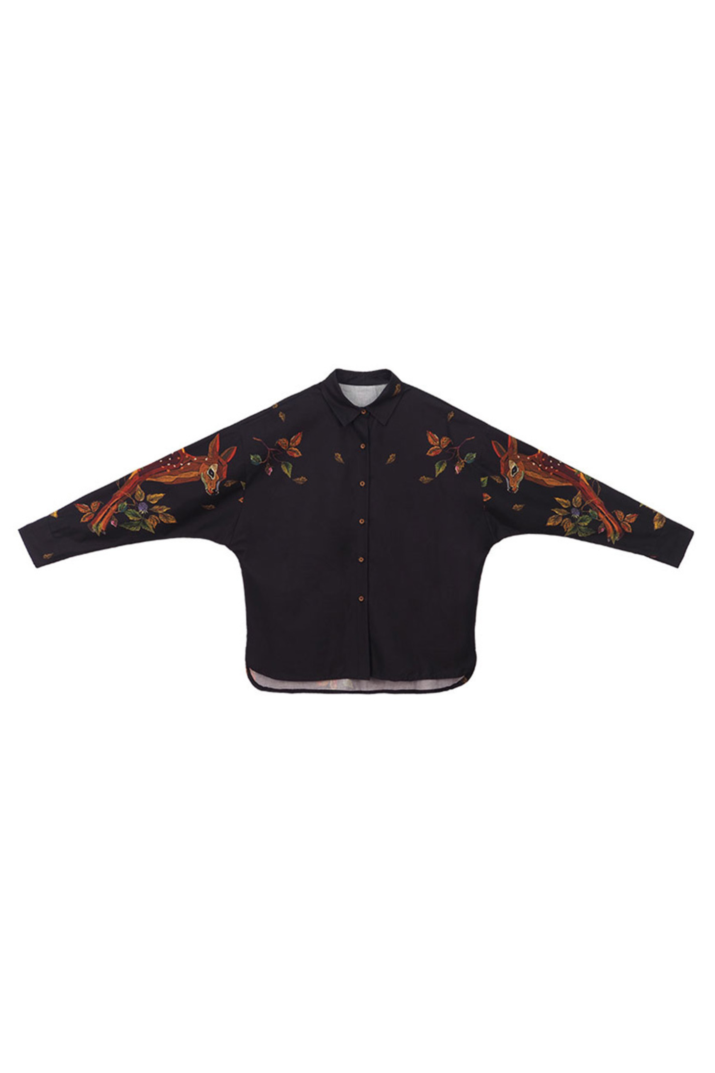 Elegant Fawn Print Shirt