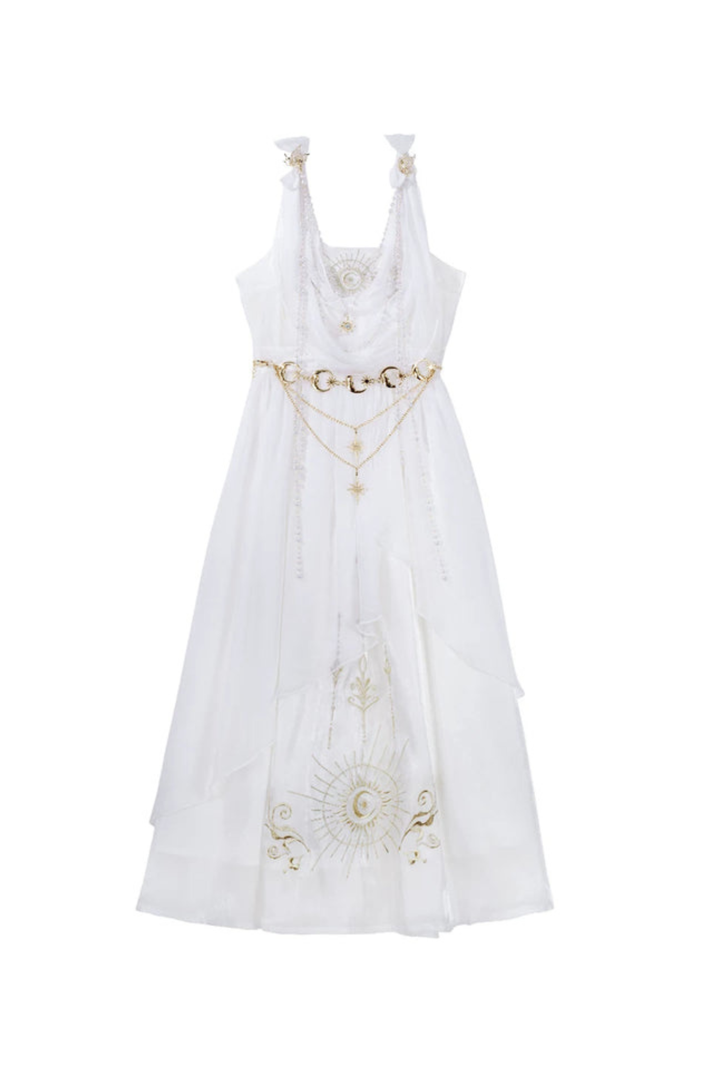 Märchenhaftes klassisches Lolita-Trägerkleid + Kapuzen-Cape