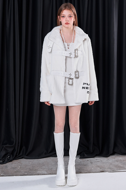 リベットカーブドスタンドカラコート