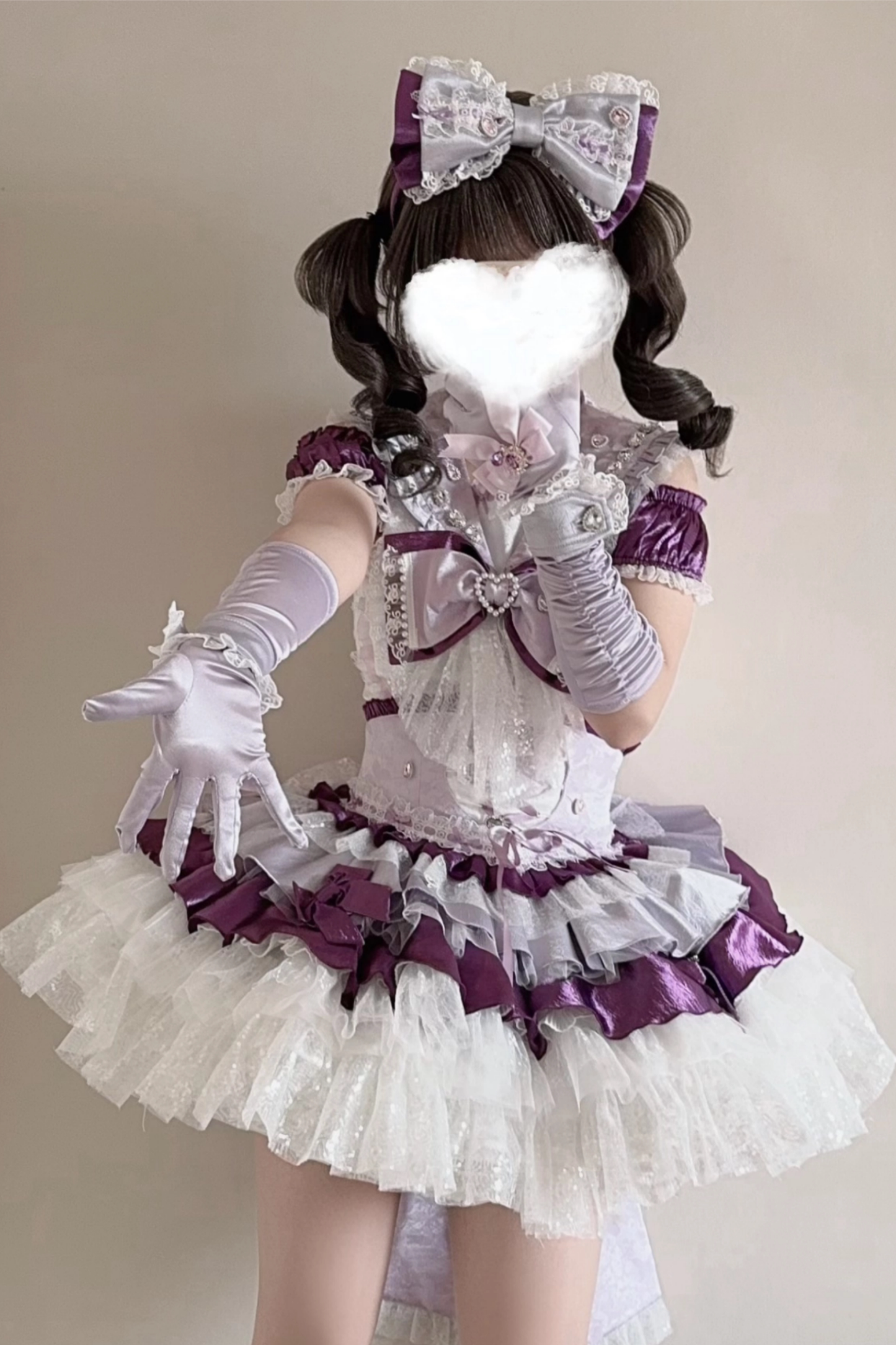 [Vorbestellung bis 23. März] Idol-Star-Lolita-Oberteil + Rock + Accessoires