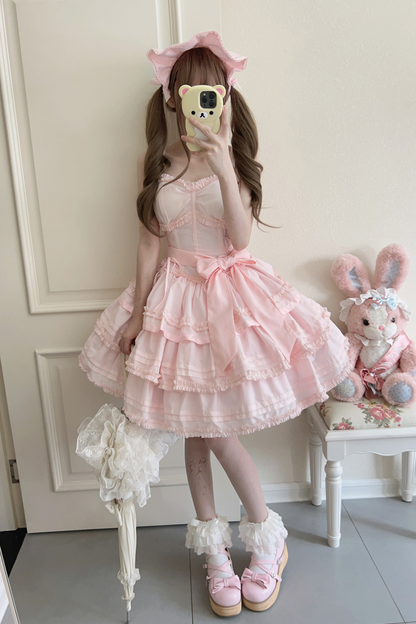 Sweet Fishbone Waist Lolita Dress