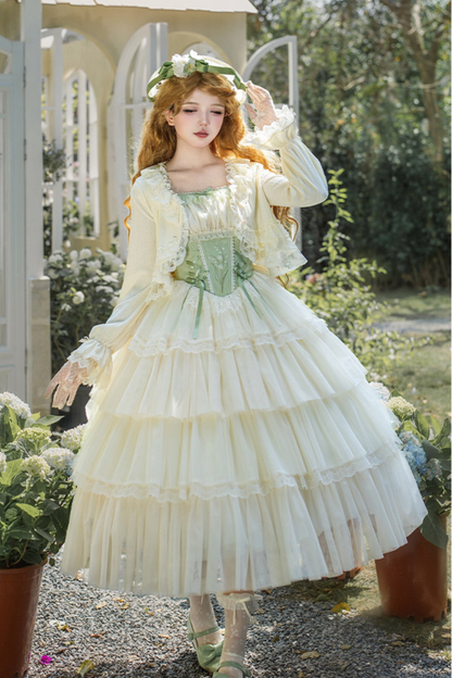 フライングジュピターロリータジャンパースカート+カーディガン+ハット