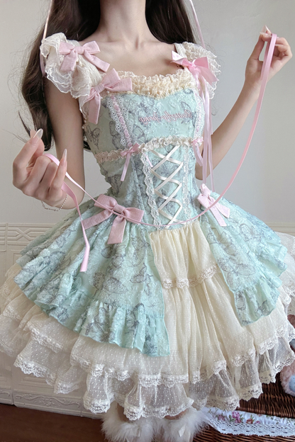 Butterfly Jacquard Sweet Princess Lolita Dress