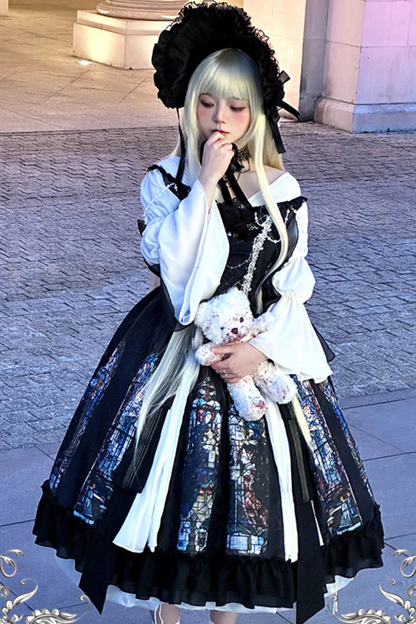 Classical Elegant Dark Gothic Kula Lolita Dress