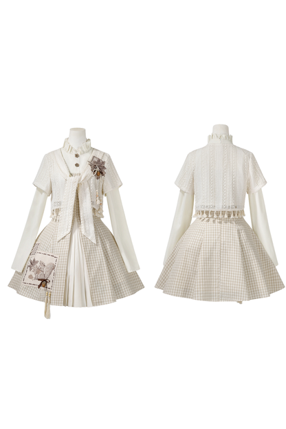 Retro Island Check Dress + Outerwear