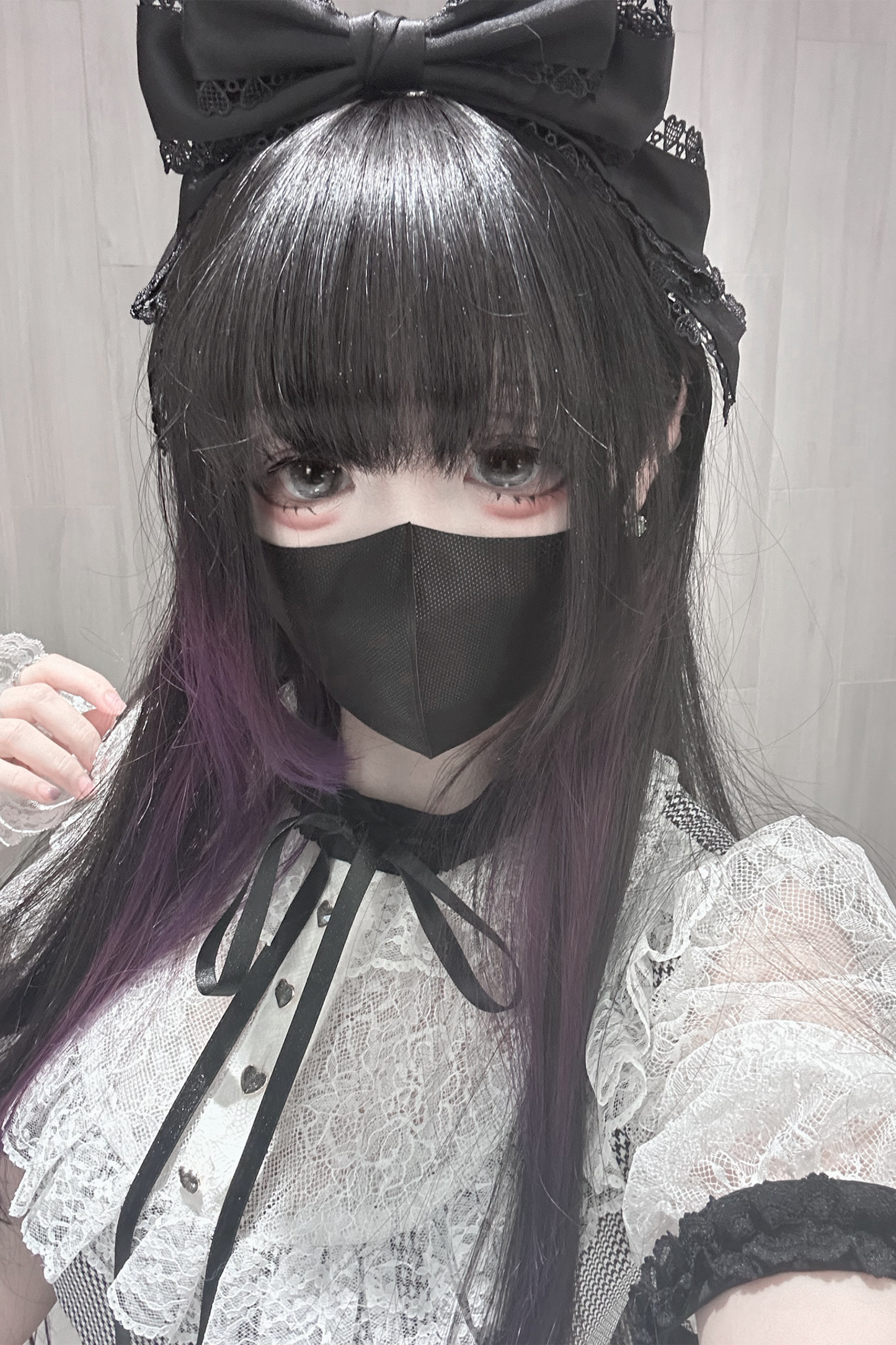 [3월 15일 예약마감] 깅엄 체크 다크 스위트 레이스 원피스 + 반바지