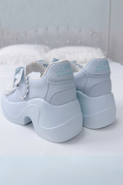 Girly Lace Ribbon Sneakers