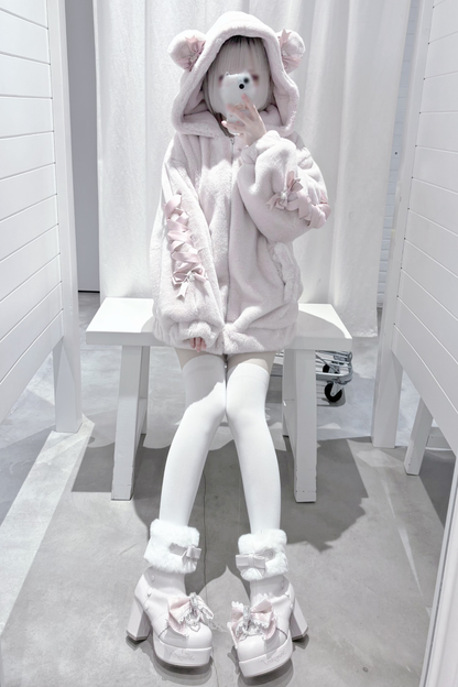 べアイヤーレースアップファーコート