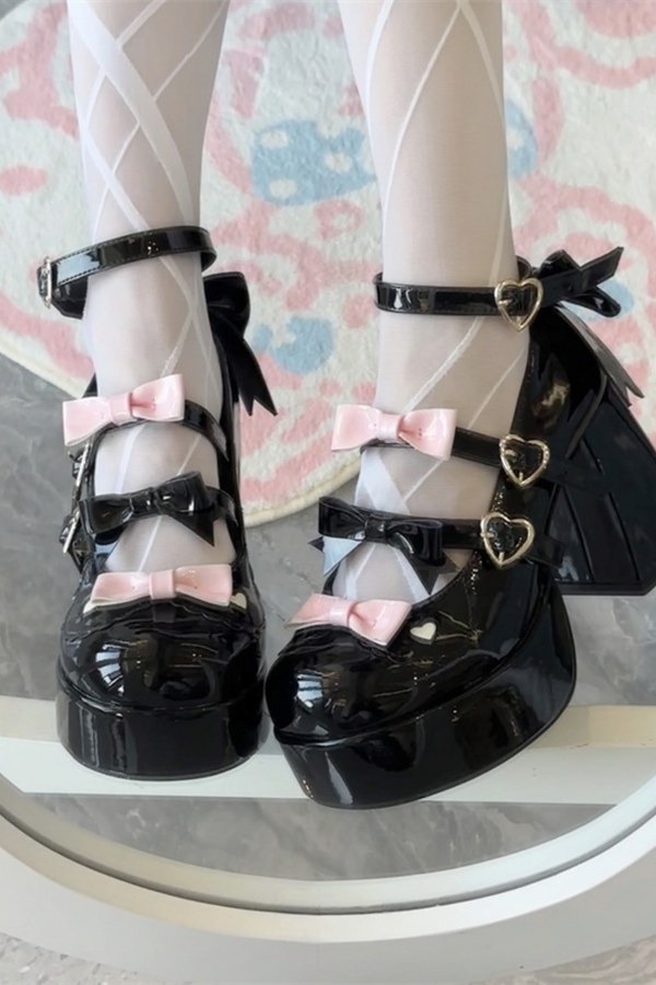 Cookie Lolita Ribbon Shoes