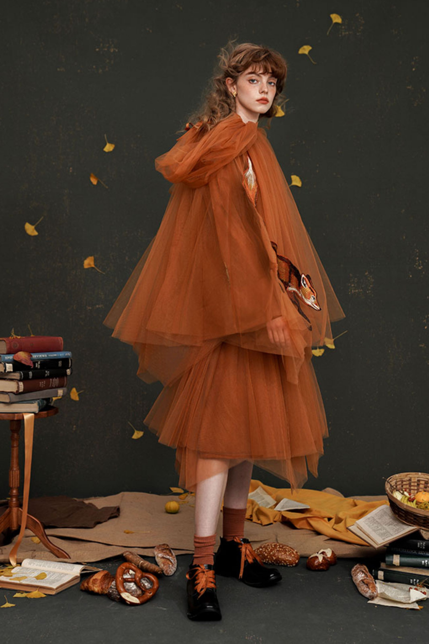 スイングガーゼチュチュスカートサスペンダースカート