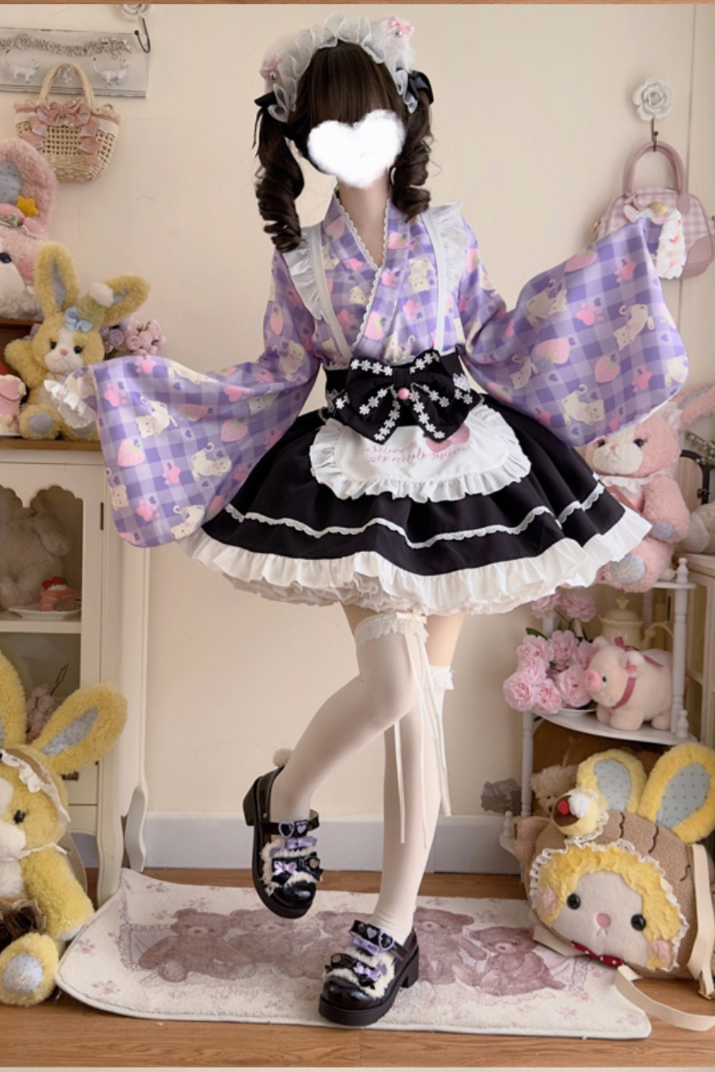 [Reservation Product] Strawberry Retro Cafe Japanese Style Lolita Dress