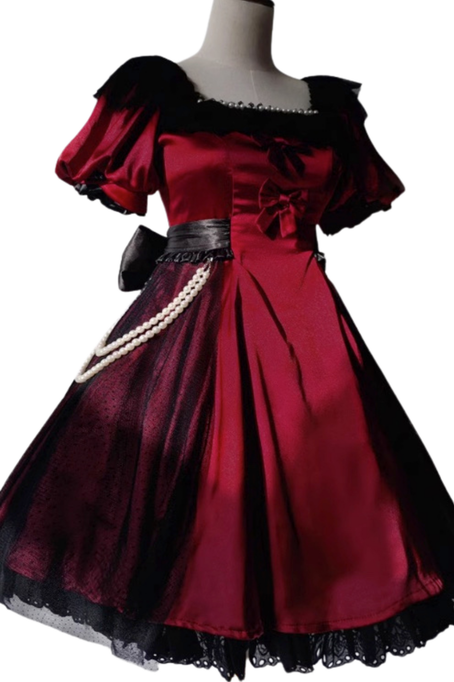 Mystery Chic Girly Ribbon Dress + Accessories