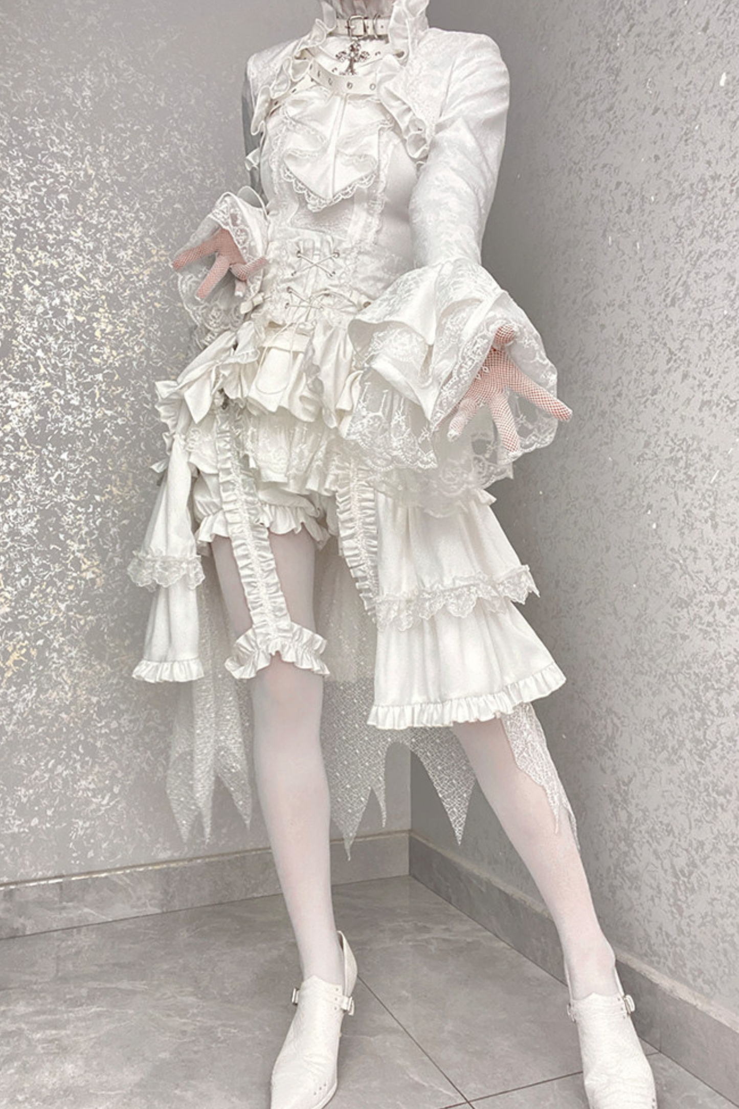 퓨어 프린스 재킷 + 상의 + 바지 + 거들 + 리본