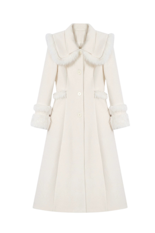 ビックファーカラーロングコート